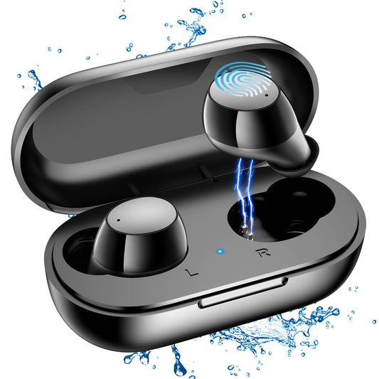 TWS Wireless Earbuds With Clear Call Touch Control Ipx5 In Ear Headphones