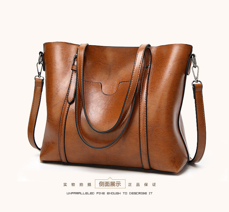 Women handbag Tote Bag Soft Leather Designer Large Capacity Multi Pocket Casual Ladies Shoulder Crossbody Bag