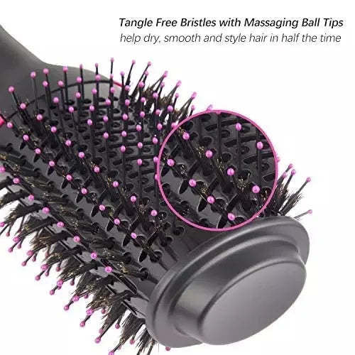 New 3 in 1 Hair Dryer Brush Hot Air Comb Portable Straightener Comb Blowout Brush Professional Electric Plastic hair brush