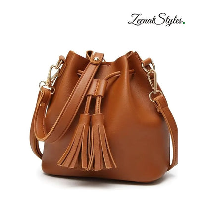 Zeenat Style Bucket Bag Stylish PU leather  ZTS-CR-015