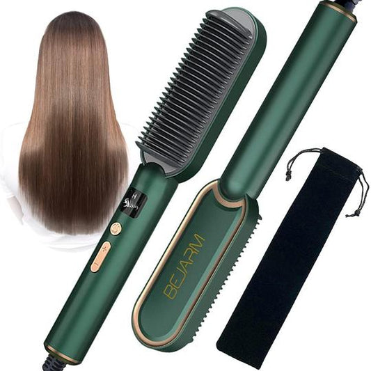 Hair Straightener Comb Brush Cordless For Short Hair Best Ceramic Ionic Straightener Brush Styling Straightening Iron Comb