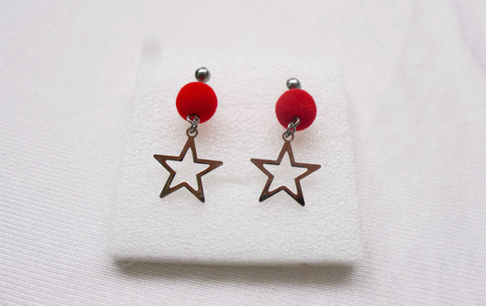 ZTS New Red Star Ear Ring For Girls
