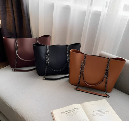 Zeenat Style Tote Bags PU Leather Top Handle Purse ZTS-CR-020