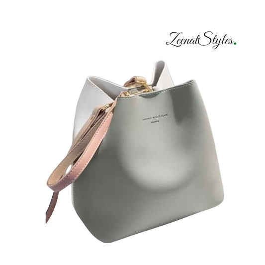 Zeenat Style Pu Leather Lady Bucket Bag for Women ZTS-CR-039