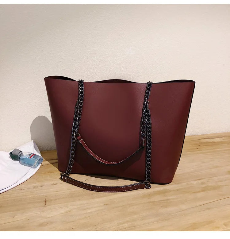 Women PU Leather large capacity Designer Shoulder Bag Messenger Tote Bags Top Handle Purse Big Ladies Handbags